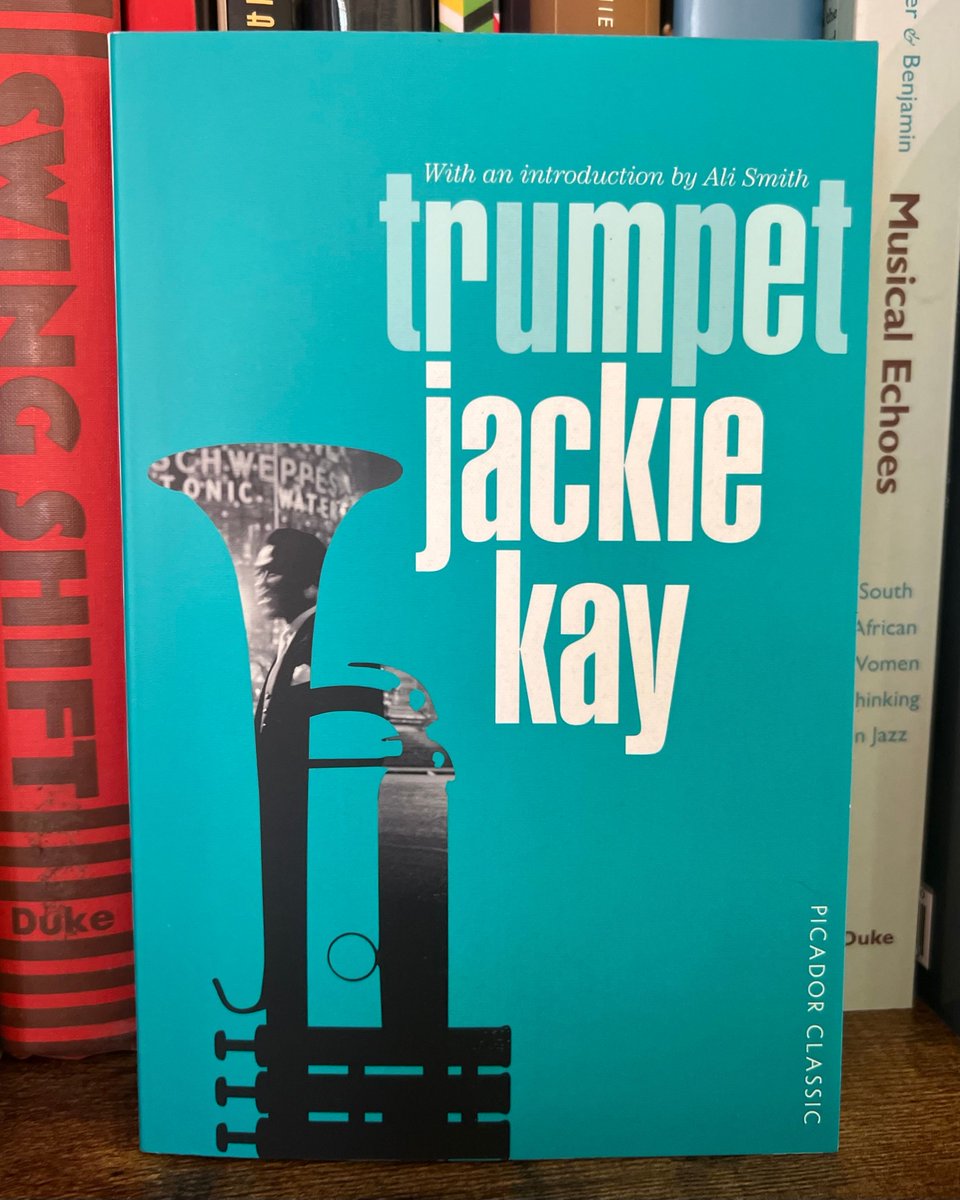 New arrival for our #onthebookcase Trumpet by Jackie Kay 🔥 'Based on the real life story of an American musician, Jackie Kay’s Trumpet, an examination of when private life turns horribly public, says things about gender and ethnicity that had never been said before'