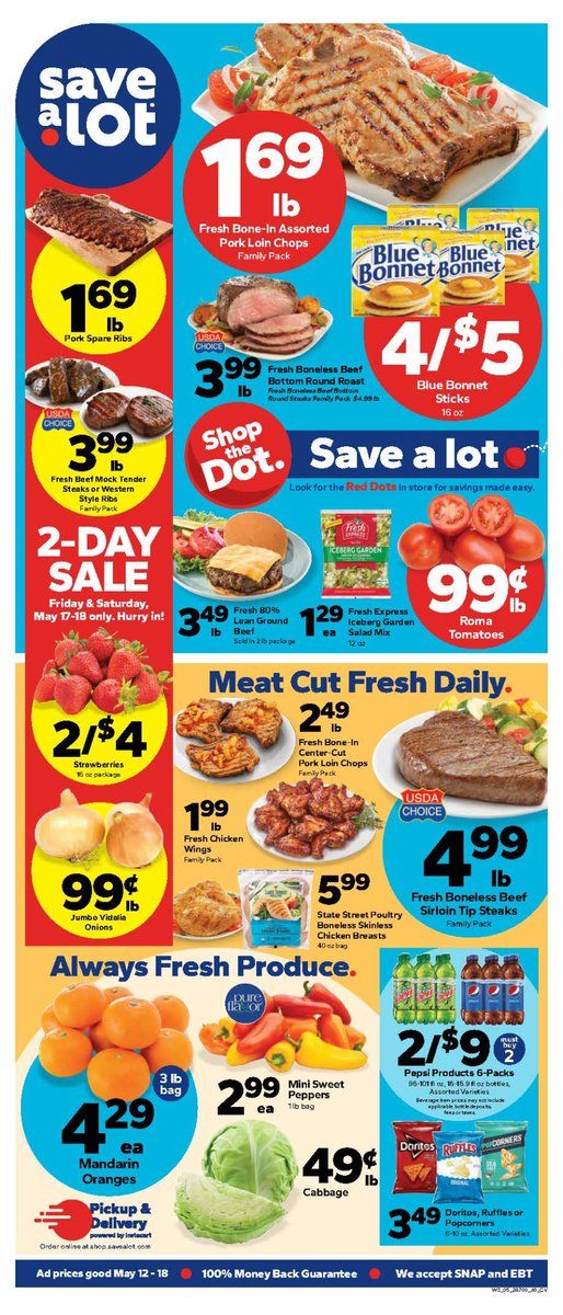 SaveALotElmira's tweet photo. 🌞 Warmer weather brings lighter, fresher foods. With the seasons changing, fresh produce is plentiful. At SAL, we've got a variety of fruits & veggies in our weekly ad to help you make the most of the season. Stock up and save today! #weeklyad #grocery #savealot #elmirany https://t.co/DBtQaCfVjj