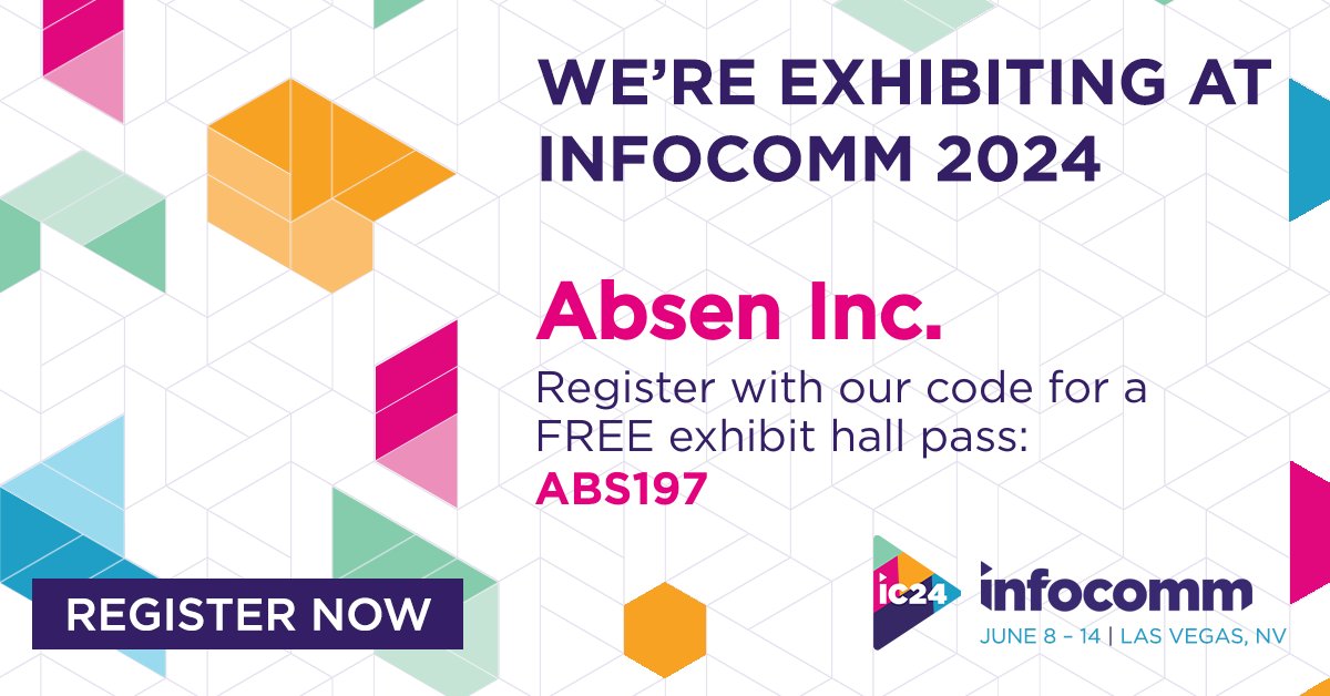 Absen_Inc's tweet image. 🔓 Unlock the Future of #ProAVTech at #InfoComm2024!

Join Absen at booth #W2524 for an immersive experience at the forefront of the #LEDRevolution! Come connect with our team to learn more. Register now using code: ABS197 for a FREE exhibit hall pass.

🔗 infocommshow.org/register