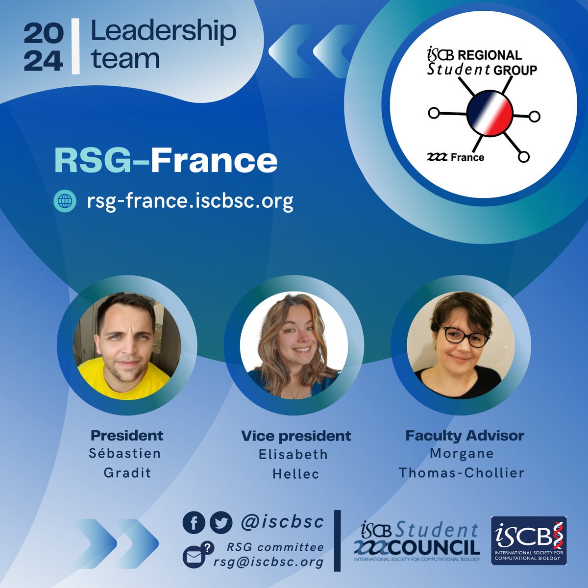 ISCB Student Council (@iscbsc) on Twitter photo <a href="/pradeeperanti/">Pradeep Eranti | @peranti@{genomic|bsky}.social</a> <a href="/iscbrsgchile/">ISCB RSG Chile</a> <a href="/OliveraFuchris/">Christian Olivera</a> <a href="/ip_biohacker/">bioh4cker</a> <a href="/ISCB_RSG_India/">ISCB RSG India</a> <a href="/Govind_GRD/">Govind</a> <a href="/NikitaRay19/">Nikita Ray</a> @ISCB_RSGPeru <a href="/CleidyOsorio/">Cleidy Osorio</a> <a href="/fab_cotera/">Fabricio Cotera</a> <a href="/rsg_pak/">RSG Pakistan</a> <a href="/FarahZulfiqar01/">Farah Zulfiqar 🇵🇰🇵🇸</a> <a href="/haseebmanzoor99/">Haseeb Manzoor</a> <a href="/RSGArgentina/">RSG Argentina</a> <a href="/MMDidierGarnham/">Mercedes Didier Garnham</a> <a href="/Unn_frid/">Unn-frid</a> <a href="/AndrePeasBall/">Andrea Peñas Ballesteros</a> <a href="/RSGItOfficial/">RSG Italy Official</a> <a href="/ConteTreccani/">Mirko Treccani</a> <a href="/cengoni451/">Claudia Mengoni</a> <a href="/combine_au/">COMBINE</a> @BhavyaPapudeshi <a href="/susiegriggo_/">Susie Grigson</a> <a href="/monaltaouk/">Mona Taouk</a> <a href="/RSGBangladesh/">ISCB RSG-Bangladesh</a> <a href="/SanjanaFatema/">Sanjana Fatema Chowdhury</a> <a href="/SalimShadman037/">S. M. SALIM SHADMAN</a> <a href="/RSGLux/">RSG Luxembourg</a> <a href="/Didier_Jeff/">Jeff Didier</a> <a href="/rsgcolombia/">RSG Colombia 🇨🇴</a> <a href="/jevelezse/">Jennifer_S.</a> <a href="/biodavi/">Davincho</a> <a href="/RSGSpain/">RSG-Spain</a> @EidrianGM <a href="/solerirs/">Irene Soler</a> <a href="/RSG_Uruguay/">ISCB RSG Uruguay</a> <a href="/f_pazos_obregon/">Flavio Pazos Obregón</a> <a href="/gordolompa/">Diego Simón</a> <a href="/RSGTurkey/">ISCB SC RSG Türkiye</a> <a href="/kubatkbra/">Kübra KUBAT</a> <a href="/emrecn_blz/">Emre Can Buluz</a> <a href="/edademisler/">Eda Çandır</a> <a href="/RSG_ISCB_Mexico/">RSG-Mexico | Official Account</a> <a href="/JALF4170/">Jose Abel Lovaco Flores</a> <a href="/solnavss/">Marisol Navarro-Miranda</a> <a href="/RSGNorway/">RSG-Norway</a> #17
RSG-France (<a href="/JeBiF/">RSG France - JeBiF</a>) efforts for 2024 will be led by Sébastien Gradit (President <a href="/Segradit/">Sébastien Gradit</a>), Elisabeth Hellec (Vice president <a href="/ElisabethHellec/">Elisabeth Hellec</a>), and their team, advised by Morgane Thomas-Chollier (<a href="/mthomaschollier/">Morgane Thomas-Chollier</a>).
#Bioinformatics #ComputationalBiology <a href="/pradeeperanti/">Pradeep Eranti | @peranti@{genomic|bsky}.social</a> <a href="/iscbrsgchile/">ISCB RSG Chile</a> <a href="/OliveraFuchris/">Christian Olivera</a> <a href="/ip_biohacker/">bioh4cker</a> <a href="/ISCB_RSG_India/">ISCB RSG India</a> <a href="/Govind_GRD/">Govind</a> <a href="/NikitaRay19/">Nikita Ray</a> @ISCB_RSGPeru <a href="/CleidyOsorio/">Cleidy Osorio</a> <a href="/fab_cotera/">Fabricio Cotera</a> <a href="/rsg_pak/">RSG Pakistan</a> <a href="/FarahZulfiqar01/">Farah Zulfiqar 🇵🇰🇵🇸</a> <a href="/haseebmanzoor99/">Haseeb Manzoor</a> <a href="/RSGArgentina/">RSG Argentina</a> <a href="/MMDidierGarnham/">Mercedes Didier Garnham</a> <a href="/Unn_frid/">Unn-frid</a> <a href="/AndrePeasBall/">Andrea Peñas Ballesteros</a> <a href="/RSGItOfficial/">RSG Italy Official</a> <a href="/ConteTreccani/">Mirko Treccani</a> <a href="/cengoni451/">Claudia Mengoni</a> <a href="/combine_au/">COMBINE</a> @BhavyaPapudeshi <a href="/susiegriggo_/">Susie Grigson</a> <a href="/monaltaouk/">Mona Taouk</a> <a href="/RSGBangladesh/">ISCB RSG-Bangladesh</a> <a href="/SanjanaFatema/">Sanjana Fatema Chowdhury</a> <a href="/SalimShadman037/">S. M. SALIM SHADMAN</a> <a href="/RSGLux/">RSG Luxembourg</a> <a href="/Didier_Jeff/">Jeff Didier</a> <a href="/rsgcolombia/">RSG Colombia 🇨🇴</a> <a href="/jevelezse/">Jennifer_S.</a> <a href="/biodavi/">Davincho</a> <a href="/RSGSpain/">RSG-Spain</a> @EidrianGM <a href="/solerirs/">Irene Soler</a> <a href="/RSG_Uruguay/">ISCB RSG Uruguay</a> <a href="/f_pazos_obregon/">Flavio Pazos Obregón</a> <a href="/gordolompa/">Diego Simón</a> <a href="/RSGTurkey/">ISCB SC RSG Türkiye</a> <a href="/kubatkbra/">Kübra KUBAT</a> <a href="/emrecn_blz/">Emre Can Buluz</a> <a href="/edademisler/">Eda Çandır</a> <a href="/RSG_ISCB_Mexico/">RSG-Mexico | Official Account</a> <a href="/JALF4170/">Jose Abel Lovaco Flores</a> <a href="/solnavss/">Marisol Navarro-Miranda</a> <a href="/RSGNorway/">RSG-Norway</a> #17
RSG-France (<a href="/JeBiF/">RSG France - JeBiF</a>) efforts for 2024 will be led by Sébastien Gradit (President <a href="/Segradit/">Sébastien Gradit</a>), Elisabeth Hellec (Vice president <a href="/ElisabethHellec/">Elisabeth Hellec</a>), and their team, advised by Morgane Thomas-Chollier (<a href="/mthomaschollier/">Morgane Thomas-Chollier</a>).
#Bioinformatics #ComputationalBiology