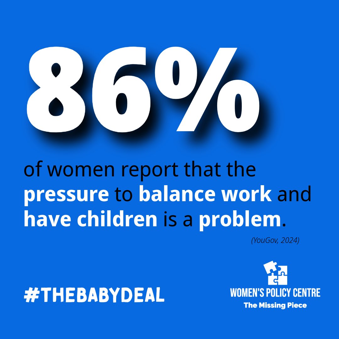 ⚠️Financial insecurity and a lack of affordable childcare means women must disproportionately choose between having a career and having a family. 👉#TheBabyDeal would empower women to have both: raise the children they want and have the career they want. #empoweringwomen