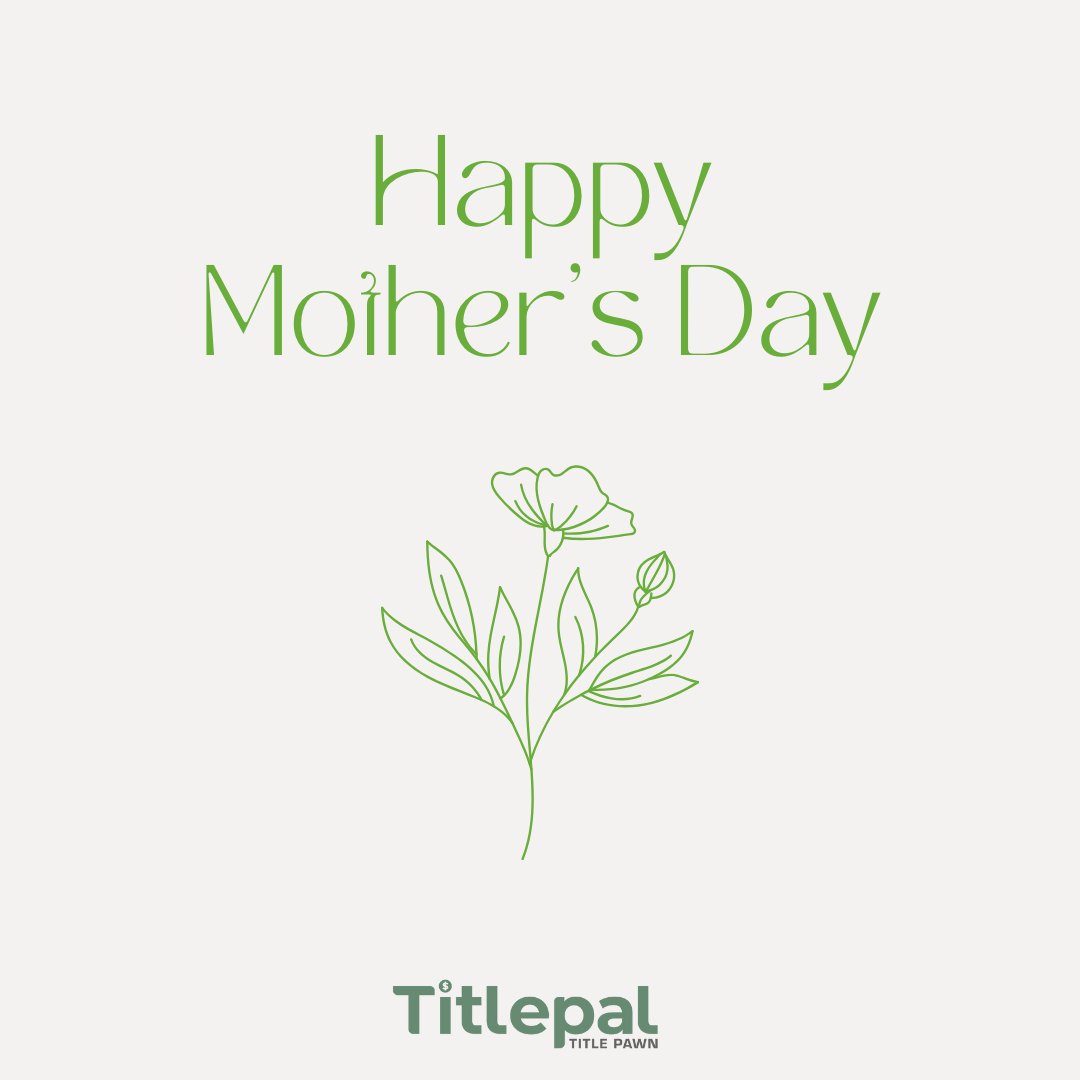 To all the incredible moms out there, today is for you! Wishing you a day filled with joy, laughter, and all the love you deserve. You are appreciated today and every day! 🌷

#TilePal #TitlePawn #Loan #OnlineTitlePawn #AutoPawn #TitleLoans #LoanService #CobbCounty #MothersDay