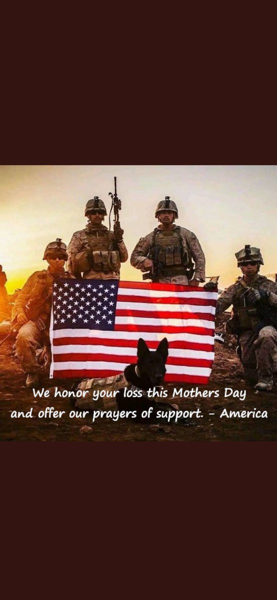 To all Gold Star Mothers We are truly sorry for your loss, and you are in all our prayers! Happy Mothers Day! Love America 🇺🇸🇺🇸🫡