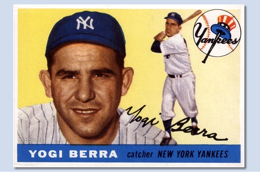1955 Topps Yogi Berra Baseball Card #MLB #Yankees #Legend