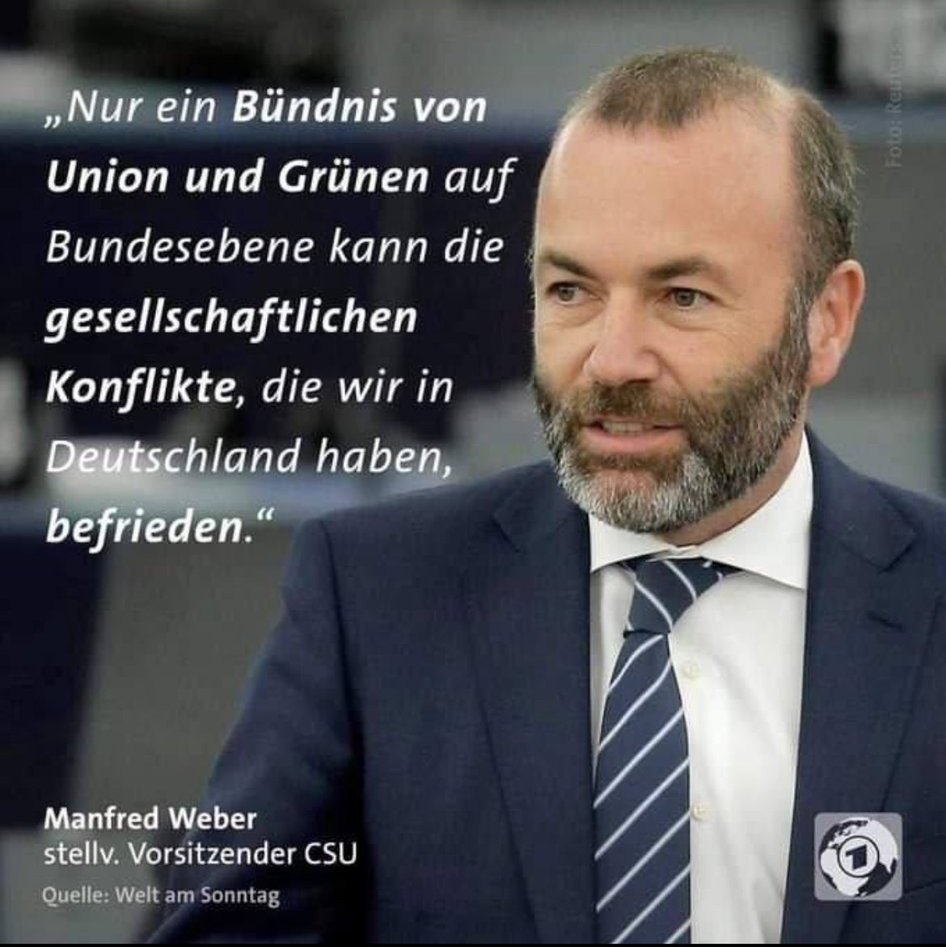 Nur mal so, wer CDU wählt, wählt Grün: