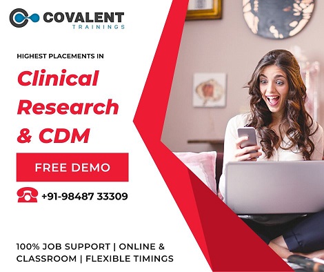 Covalentech's tweet photo. Highest Placements in CR &amp; CDM Since 2000, Join Covalent Trainings. Call +91-9848733309 For Free Demo. Online &amp; Classroom Training with 100% Placements Support. Full Details > https://t.co/jIOlnWounk #training #clinicalresearch #CDM #Hyderabadjobs #jobseekers https://t.co/h8ucxv195q