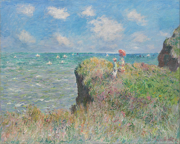 Monet, The Cliff Walk at Pourville