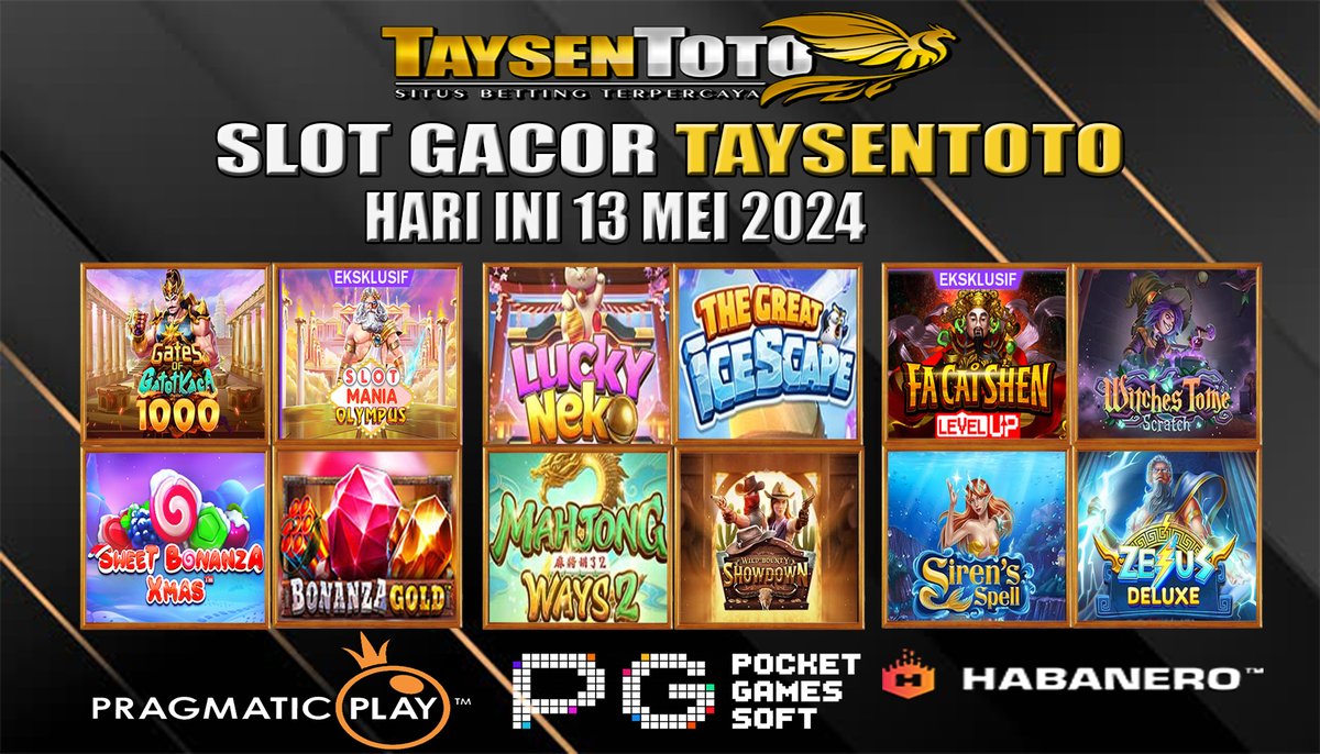Slot Gacor Hari Ini 13 Mei 2024
-
Ayo Bermain di Situs Slot No 1 Di Indonesia 🇮🇩

#taysentoto #slotgacor #slotno1indonesia #slotindonesia #rtp #slotrtp #slotgacorhariini #slot