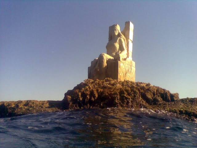 Statue of Queen Zenobia of Palmyrene Empire, Latakia, Syria.