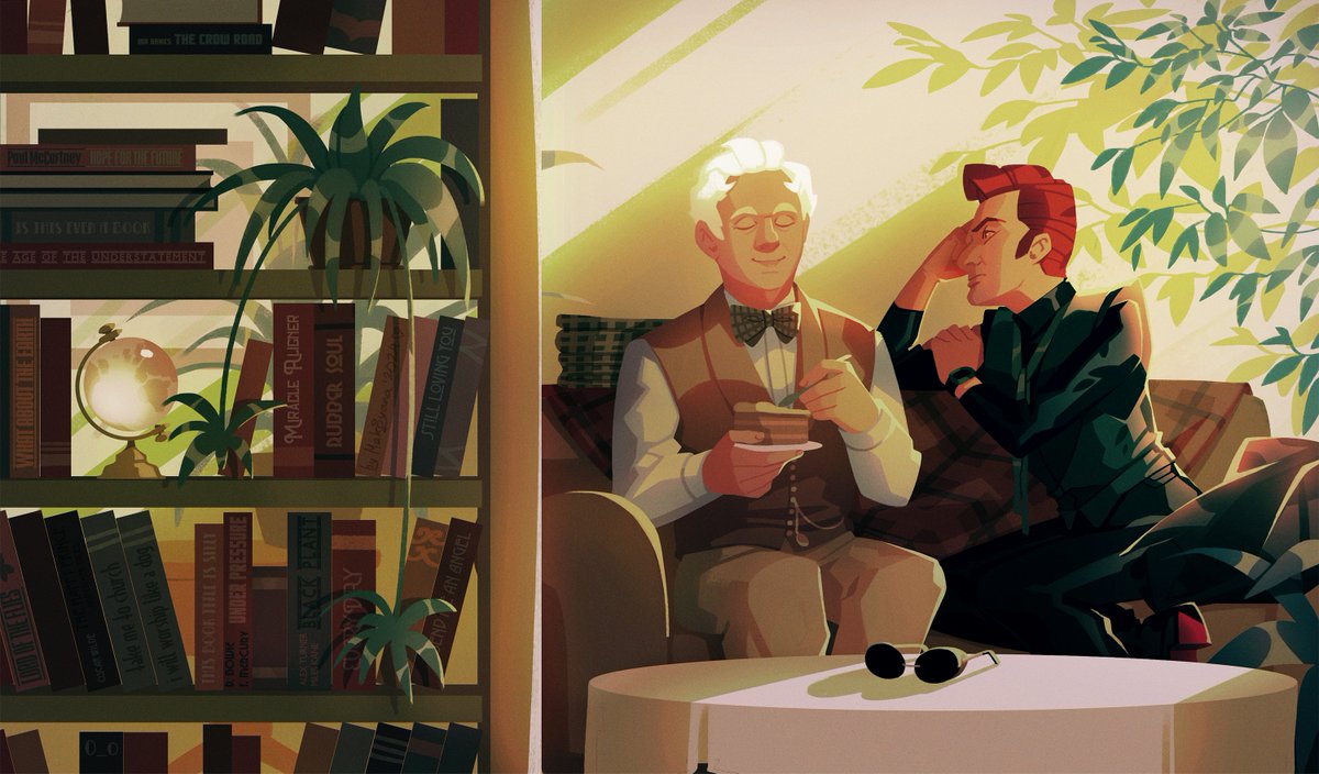 makoyanaplays's tweet photo. i could slither over and watch you eat cake

#GoodOmens 
#ineffablehusbands https://t.co/FlX6Uzj9oH