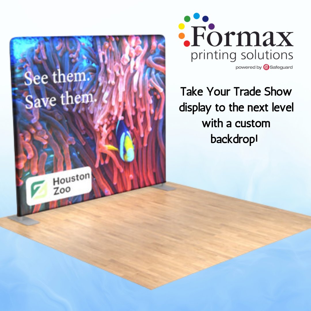 Stand out at your next trade show with a backdrop that pulls focus. Use vivid colors, bold text, and dynamic images to capture interest. Success is in the visual appeal. #TradeShowTips #EventMarketing #DesignInspiration