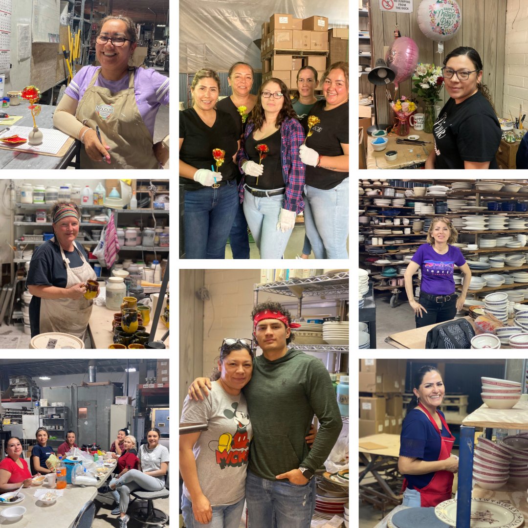 We wanted to share with you some of the beautiful Moms who work with us at HF Coors! We appreciate everything you do to create our beautiful dinnerware while creating your incredible families!!!!