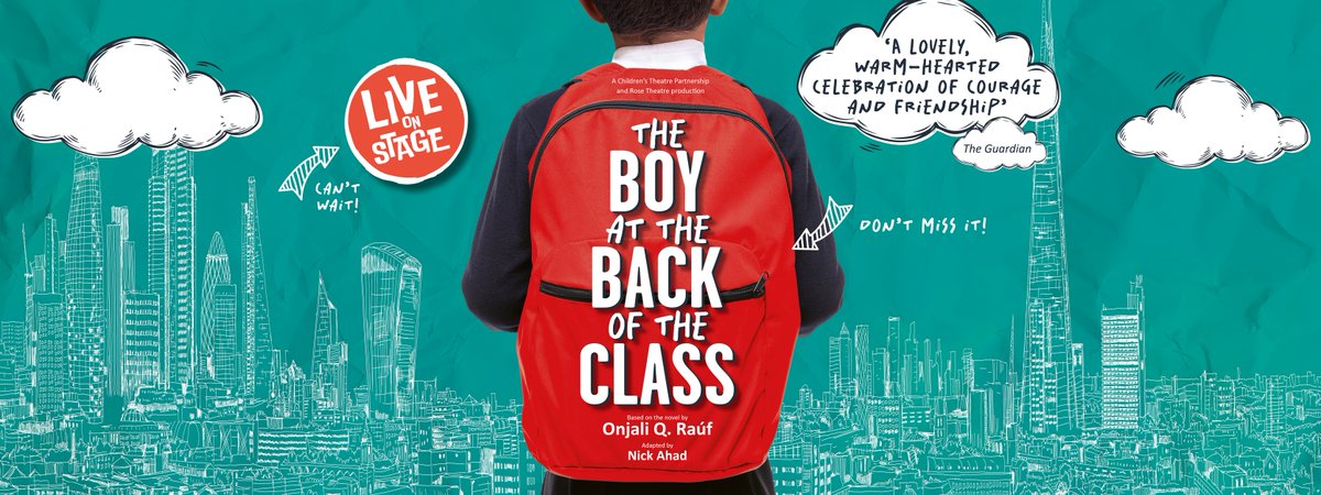 The Boy at the Back of the Class @BelgradeTheatre May 14-18 'Based on the book by Onjali Q. Raúf' Tickets: belgrade.co.uk/events/the-boy… #Coventry #BrumHour