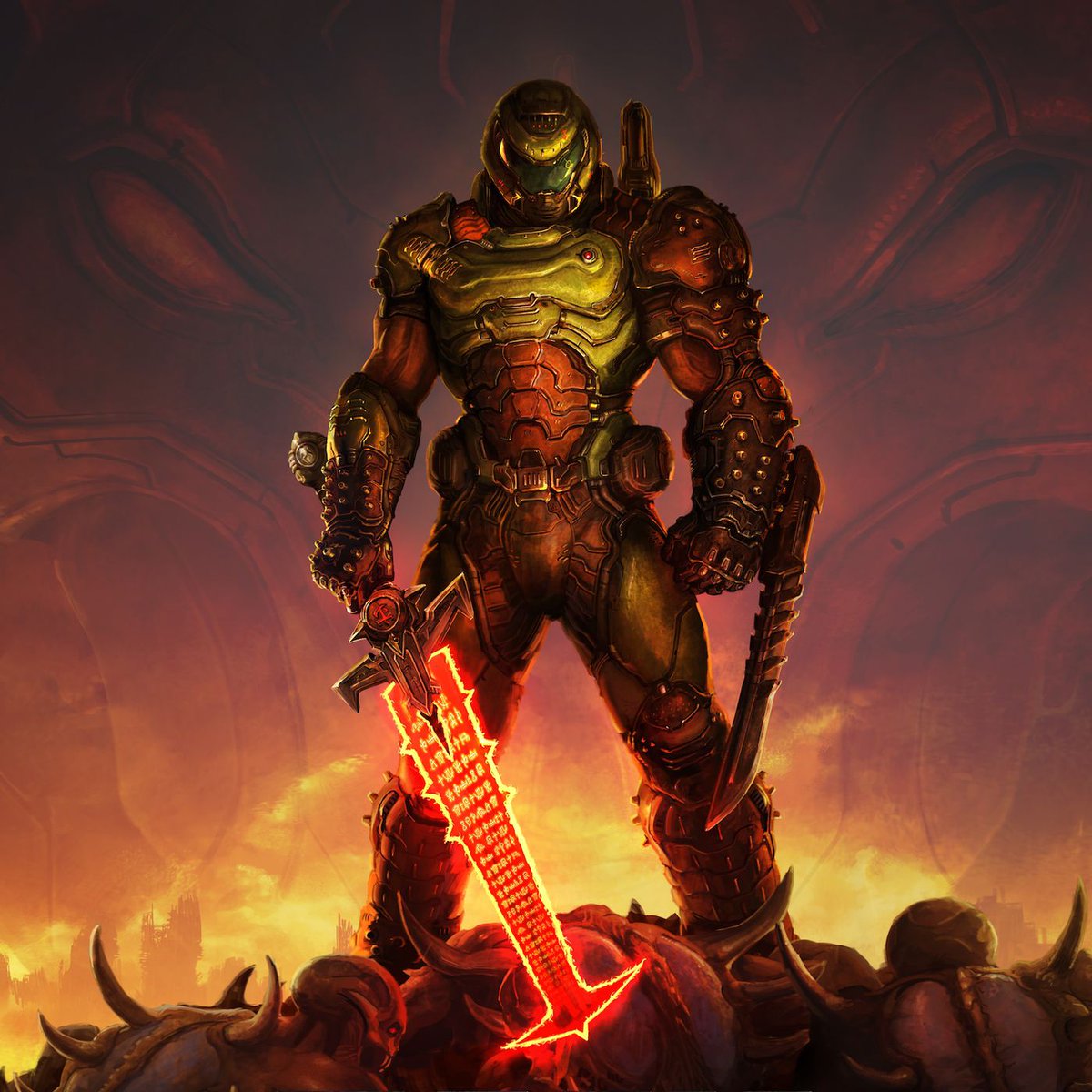 Okami13_'s tweet photo. Tom Warren teases a new 'Doom' game at the Xbox Games Showcase.

Potentially releasing this holiday.

https://t.co/ttCpF9SAM6 https://t.co/jXvBhtdMOD