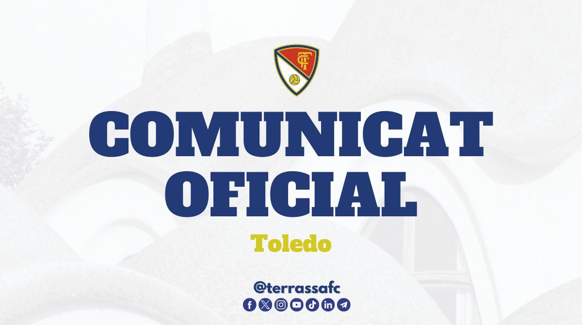 𝗢𝗙𝗜𝗖𝗜𝗔𝗟 ❗ El lateral dret TOLEDO causa baixa i es desvincula del @TerrassaFC 💪 Moltes gràcies i molta sort! 👉 terrassafc.com/noticies/terra… 🫵♥️ AMUNT #TERRASSA!