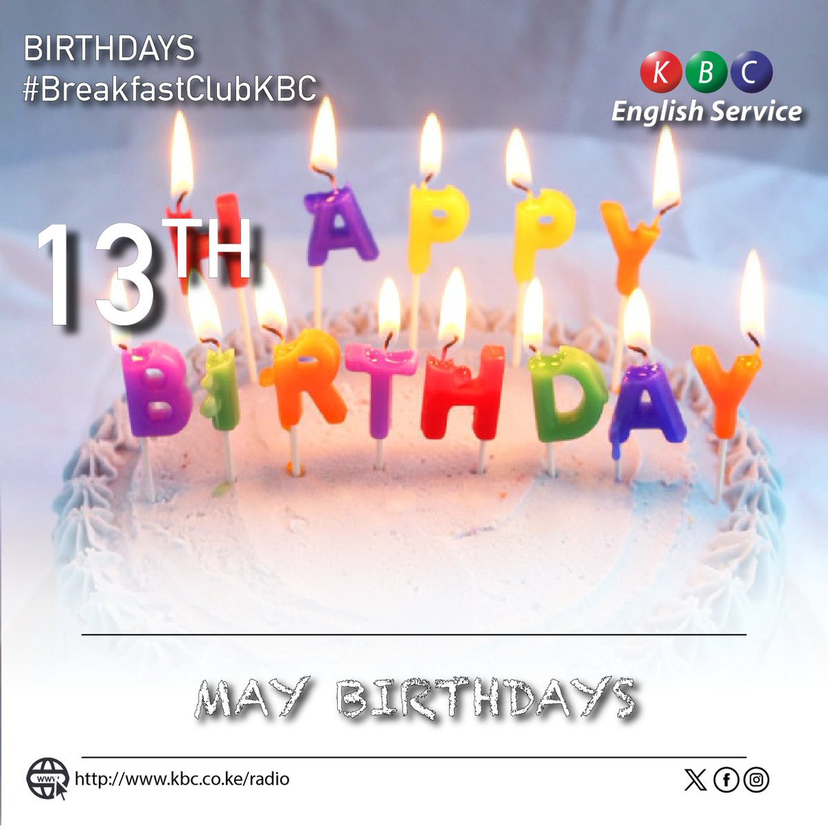 Happy Birthday MAY BABIES! Where are you at? Let us know, we want to send goodies your way this Monday morning 🥳 ^PMN #BreakfastClubKBC