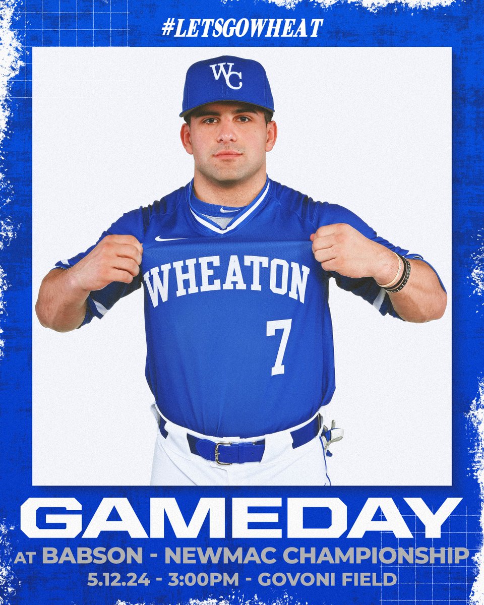 It's a Championship GAME DAY! 🚾🦁 ⚾ @wheatonbsb takes on Babson again in a winner-take-all Championship Game at Govoni Field for a 1:45 PM first pitch in Needham, MA! Let's Go Boys! 🎥 & 📊 links here wheatoncollegelyons.com/calendar?date=… #LetsGoWheat
