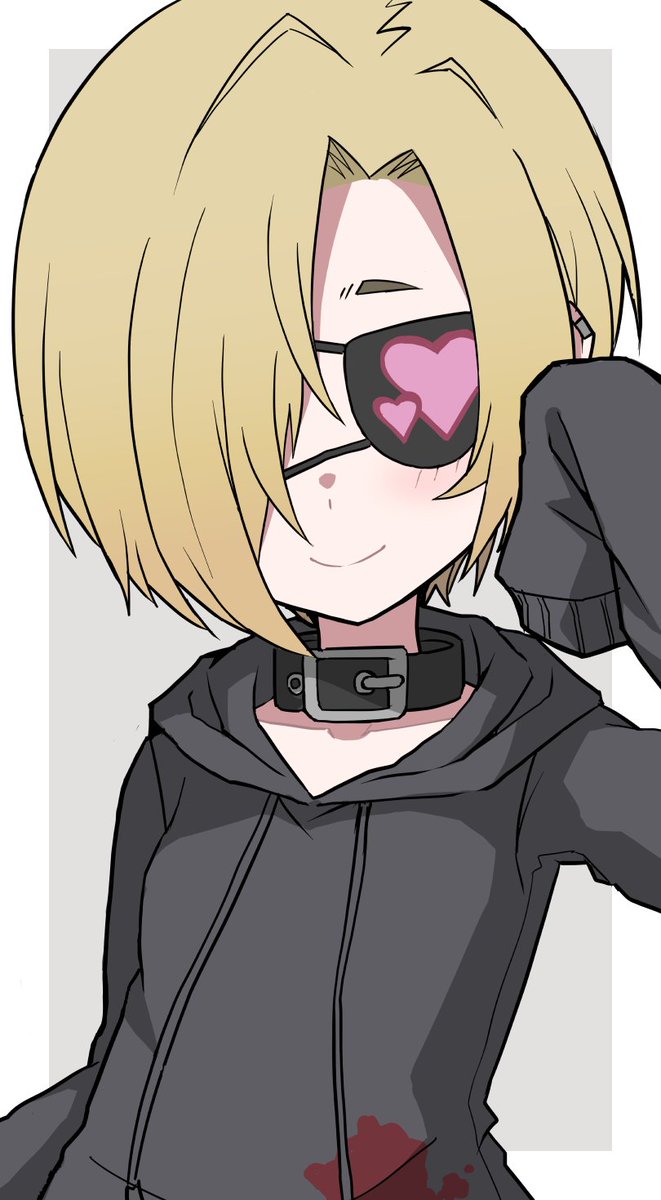 shirasaka koume 1girl solo looking at viewer blush smile short hair blonde hair  illustration images