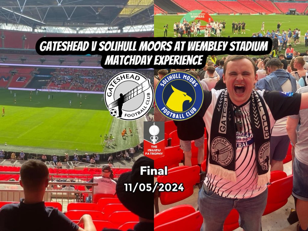 Yesterday’s trip to Wembley for the FA Trophy Final between Gateshead and Solihull Moors… enjoy! #WorClub #SMFC #TheVanarama #FATrophy #Wembley @Heed_Army @BandwagonZine @MTCPODCAST @JoeSkelton10 @AdamGittingspt @NonLeagueCrowd @NLBIBLE4 @NeilPinkerton youtu.be/WU-aedGVsh8?si…