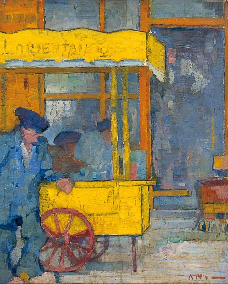 'Ice Cream Man.' In July 1911, after an artistic epiphany on honeymoon in Concarneau, Brittany and a chance meeting with the Irish artist, Roderic O'Conor, Alfred Wolmark embarked on the pioneering 'colourist' path that he followed for the next two decades of his working life.