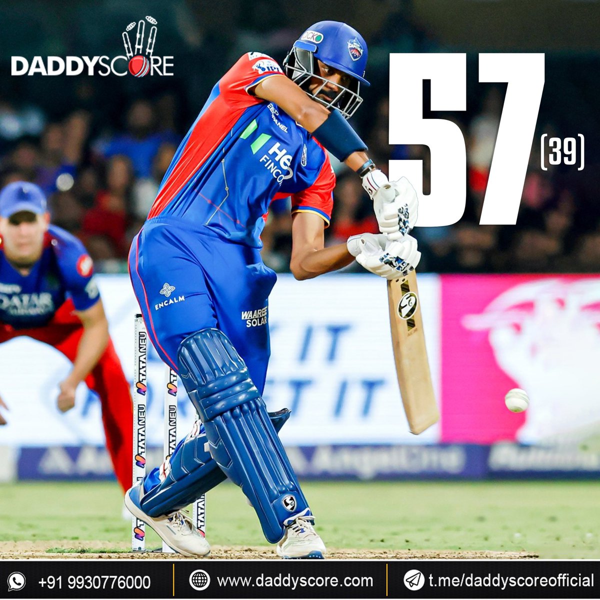 Well done Axar Patel scoring 57 runs in 39 balls in difficult conditions!