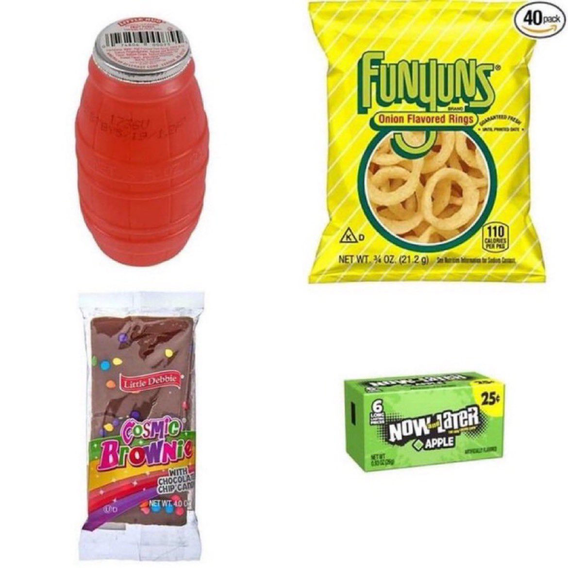crazy how back in the day all of this used to cost you $1.00