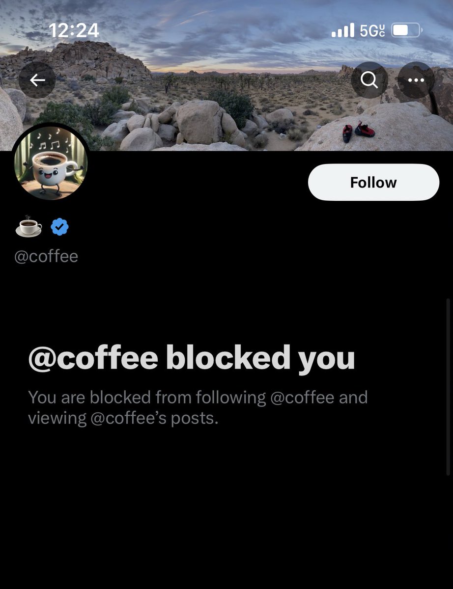 How the hell did I get blocked by a caffeinated beverage