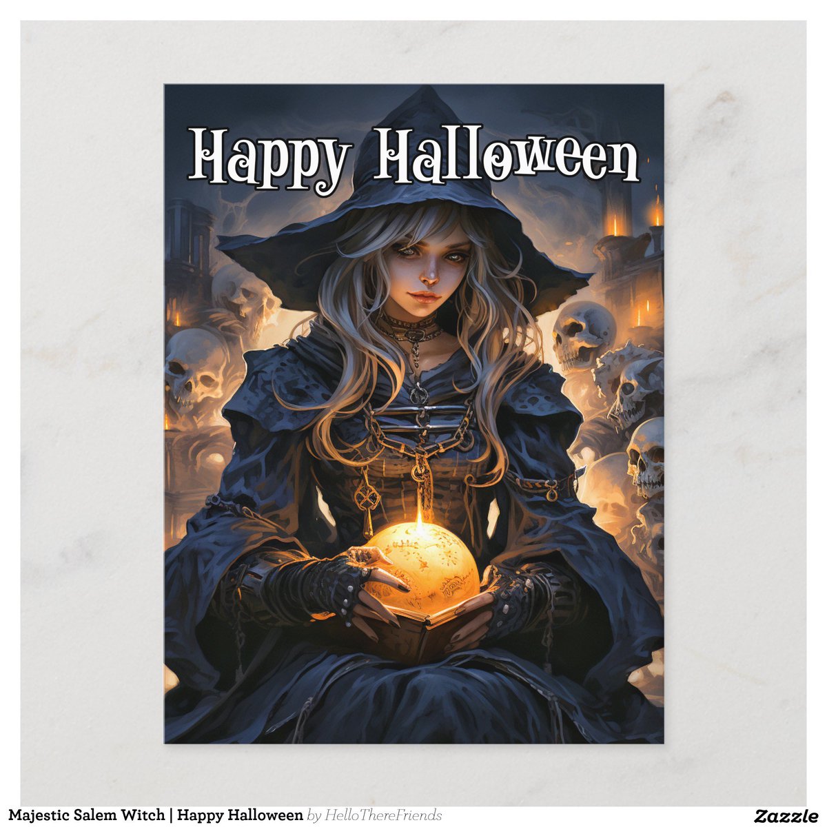 Majestic Salem Witch | Happy Halloween Postcard→zazzle.com/z/amolmpj3?rf=…

#Postcards #Hello #Stationery #HappyHalloween #Halloween #Pumpkins #Halloween2024 #TrickOrTreat #Samhain #Zazzlemade #Witch #HallowsEve #Salem