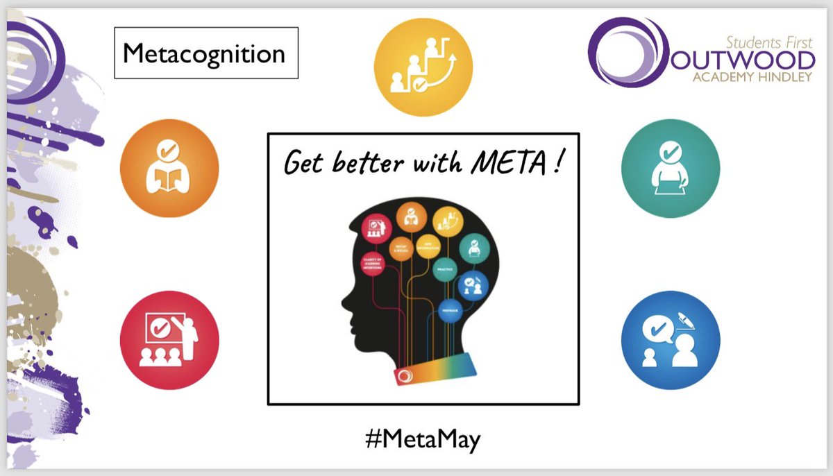 Next week we will be focusing on Metacognition, knowing why we learn what we do, and how our Five Pillars of Learning plan for this @OutwoodHindley #metacognition #MetaMay
