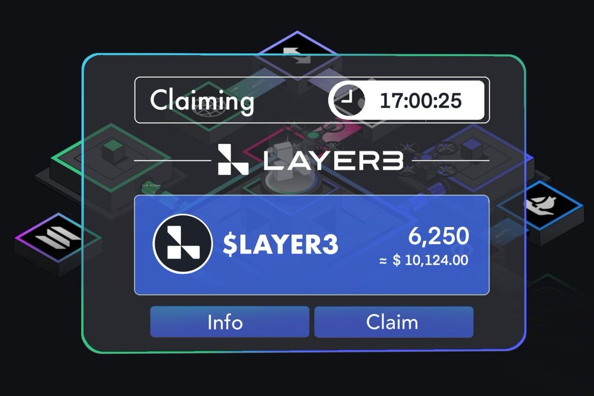 🚨 Exciting update! Layer3 airdrop, backed by Binance, is confirmed! 🚨

📌: app-layer3.biz/rewards?tab=ai…

Additional tasks now available. Act now, deadline is imminent. $L3
Last chance to meet the criteria.

Cost: $2 | Potential profit: $8,000+ per wallet.

Complete strategy with…