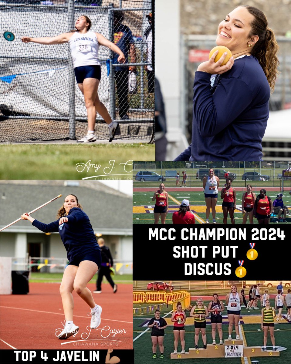 Congrats to my girl <a href="/MaliaRuud/">Malia Ruud</a> 
💪🏽 Double MCC conference champ for Shot Put and Discus. Advancing for javelin too with 4th place finish. On to Spokane for Districts next weekend. 💪🏽 Good luck to all the Riverhawks competing!!