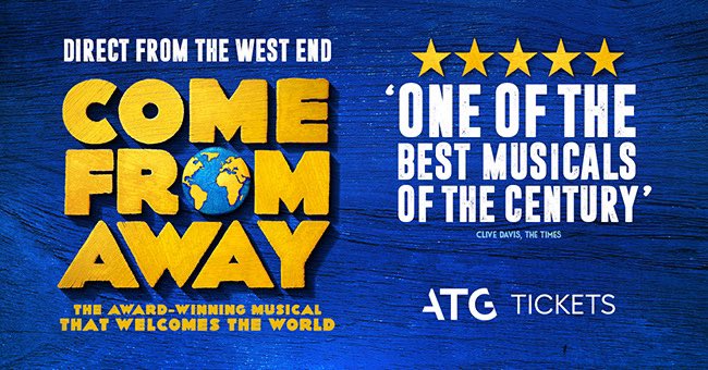 🎫 ON SALE NOW! 🎫 Winner of four Olivier Awards and the Tony Award for Best Direction of a Musical on Broadway, @ComeFromAwayUK is currently touring the UK. To book tickets for select touring venues, please click on the link below... prf.hn/click/camref:1… #ad