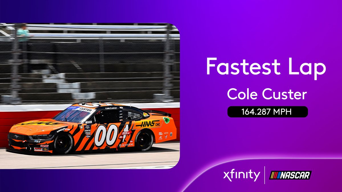 The No. 00 was on the prowl. @ColeCuster had the #XfinitySeries #FastestLap at @TooToughToTame.