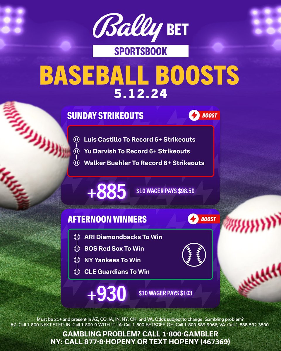 In between spoiling your moms today, take a swing at our baseball boosts 😎