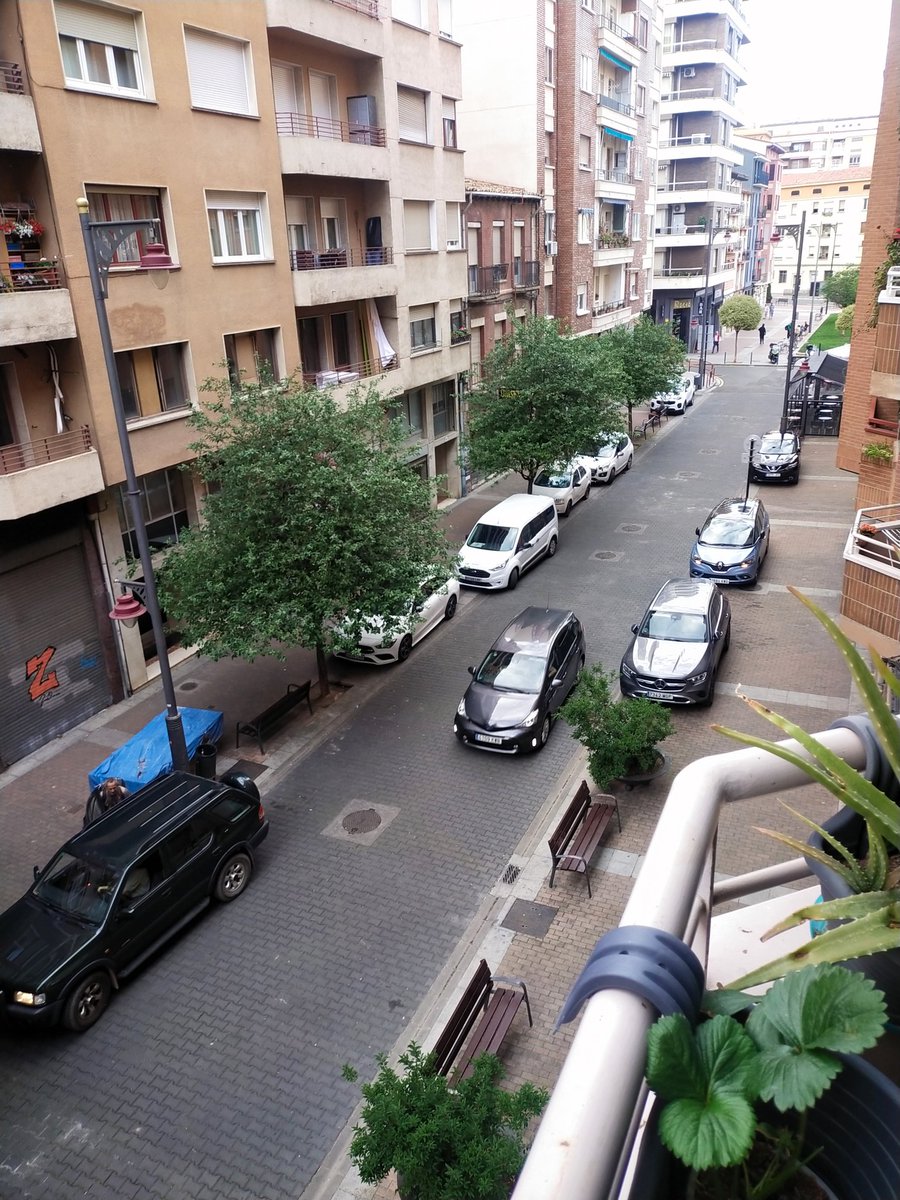Calle peatonal de Logroño un Domingo cualquiera.
