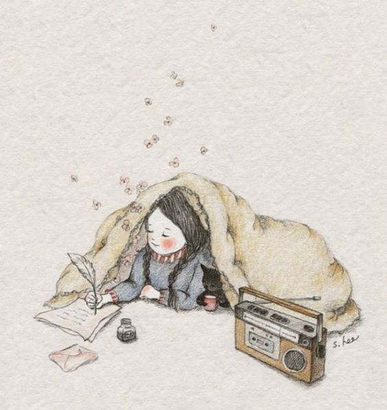 What is your Sunday soundtrack? (art by S. Hee)