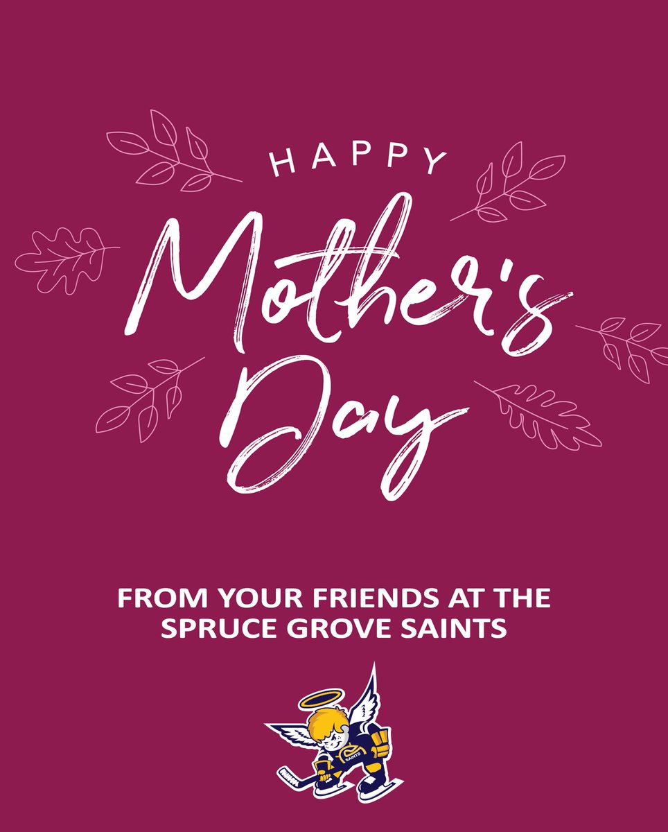 To all the amazing mothers out there, thank you for everything you do! You wear so many titles, like chef, driver, and coach, but no question mom is the most important and by far the best! Thank you! #BCHL | #SaintsNation