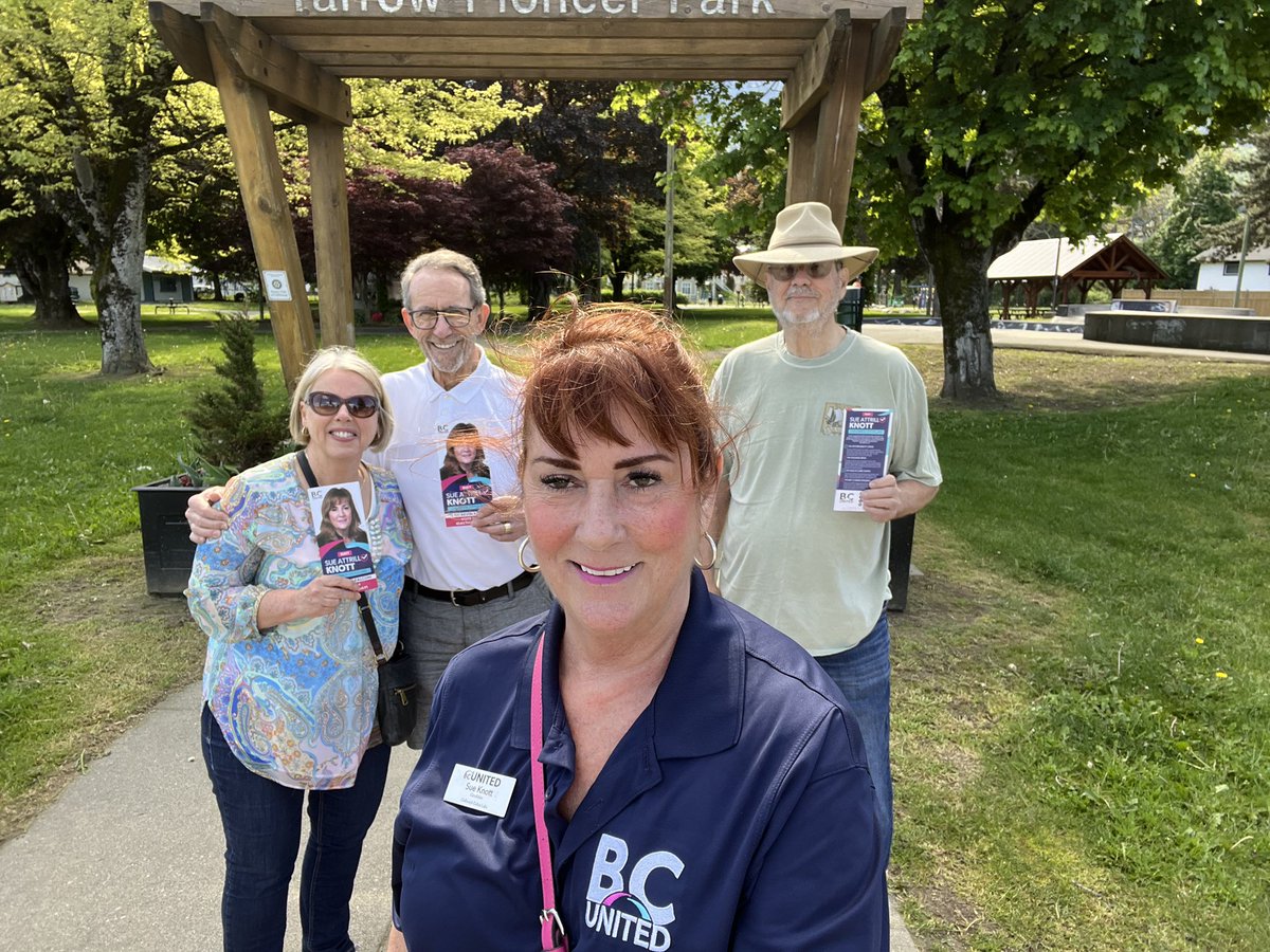 We had a great day Saturday visiting the people of Yarrow for “super Saturday”. Thank you for the warm reception! The momentum is building.  

United We Will Fix It. 

#bcpoli #team2024 #teambcunited #teamfalcon #sueattrillknott