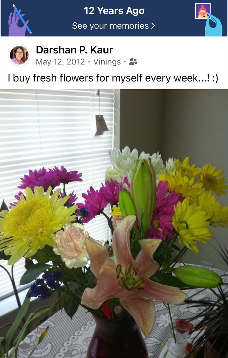 FB memory from 12 years ago… 
I’ve been buying fresh flowers at home (almost) every week for more than 12 years now 💐❤️

#HomeSweetHome #freshflowers #flowerlove #Flowers