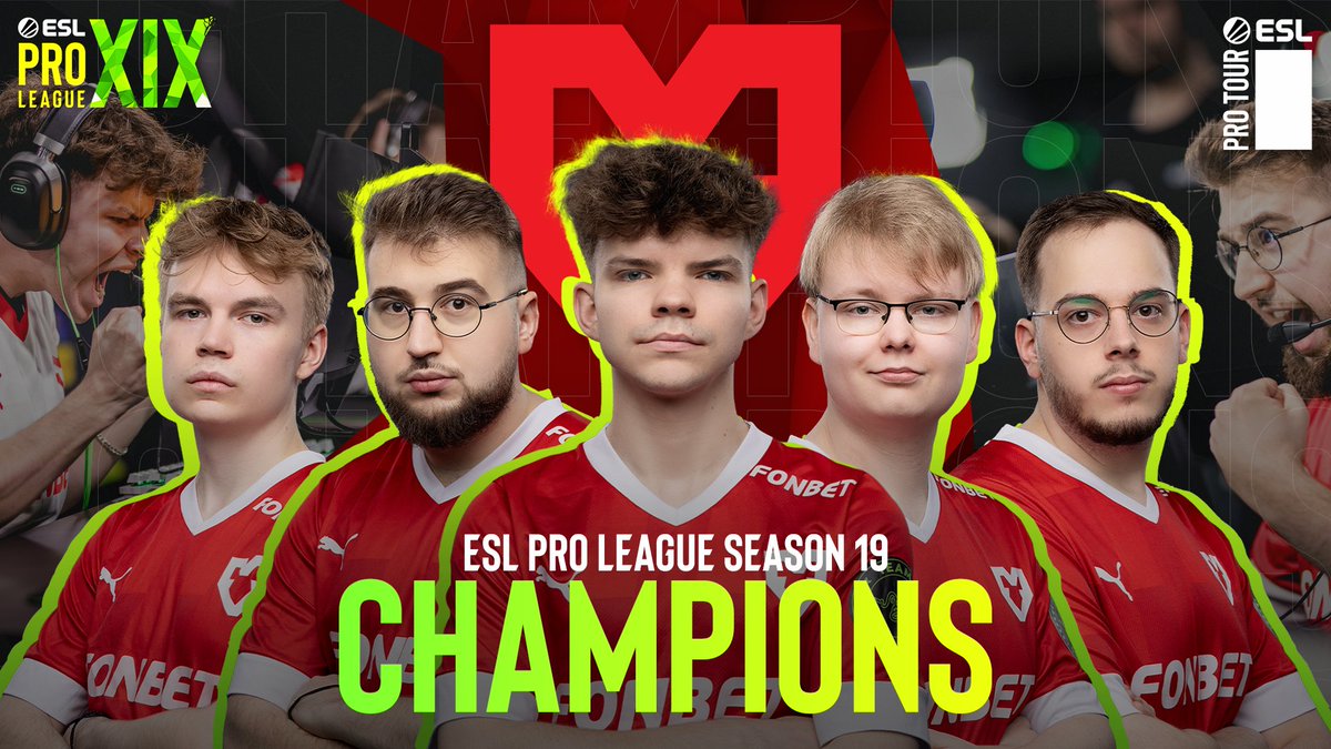 MOUZ OWN ESL PRO LEAGUE.

🏆🏆@mousesports ARE YOUR BACK TO BACK #ESLProLeague CHAMPIONS ON DIFFERENT VERSIONS OF THE GAME🏆🏆