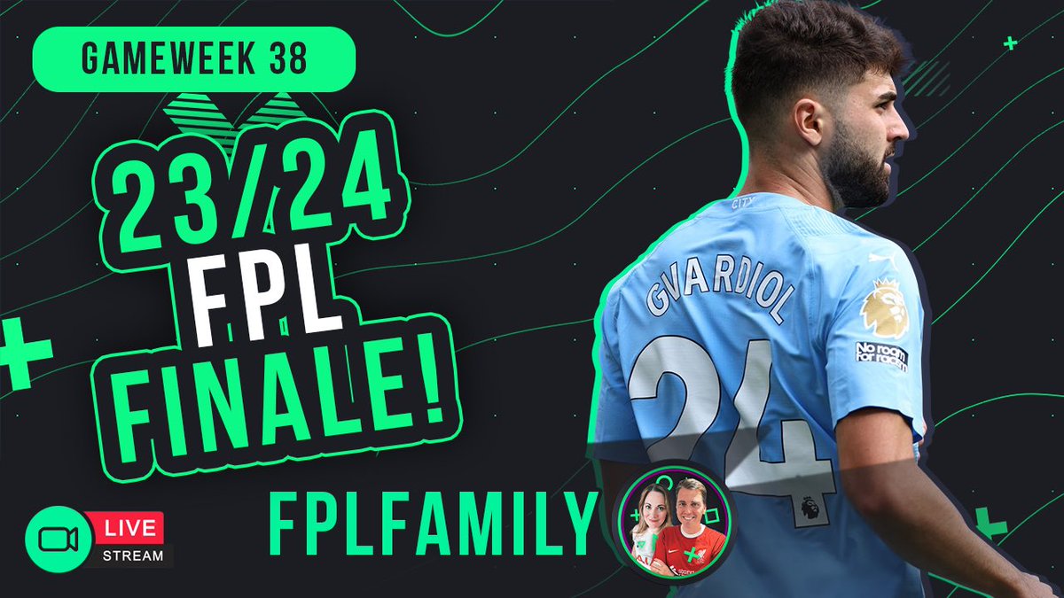 Join us at 8:30pm for tonight’s #FPLFamily live stream! 📍Gvardiol goes big! 📍Title race going to the wire! 📍GW37 scores and OR so far… See you in a bit! 👉 youtube.com/live/Fk8wzr6_7…