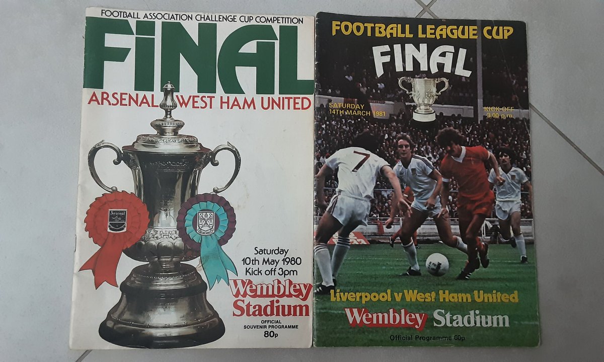 Original fa cup programme 1980🏆and 81 football league Cup final🙂👍⚒️