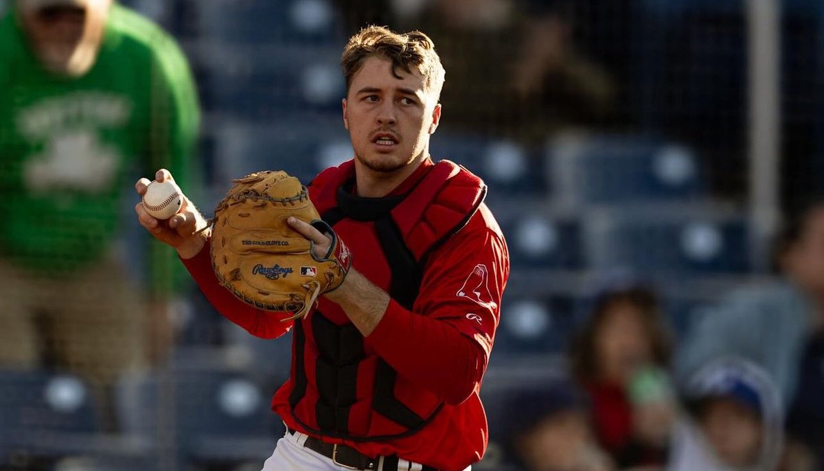 Kyle Teel knocked home his 14th RBI of the year for the Sea Dogs in the first inning this afternoon.