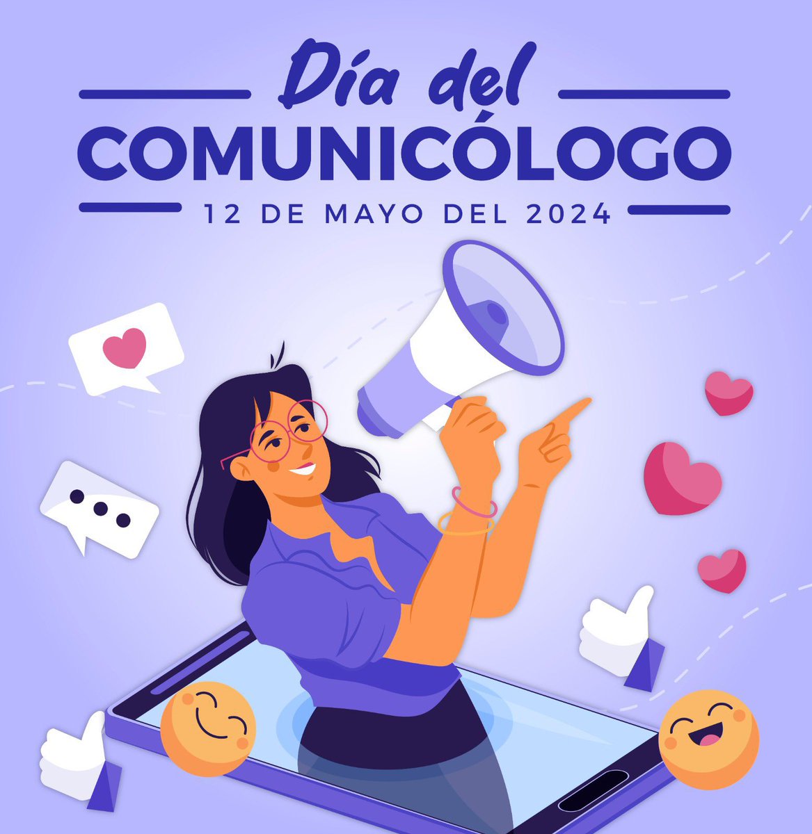 Felicitaciones a las comunicólogas y comunicólogos en su día. Su labor es de gran importancia; nos mantienen conectados e informados a través de las distintas plataformas de comunicación que existen. Feliz #DíaDelComunicólogo.