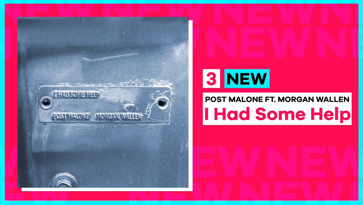 Our highest new entry is from @PostMalone ft. @MorganWallen with 'I Had Some Help', in at Number 3 👏