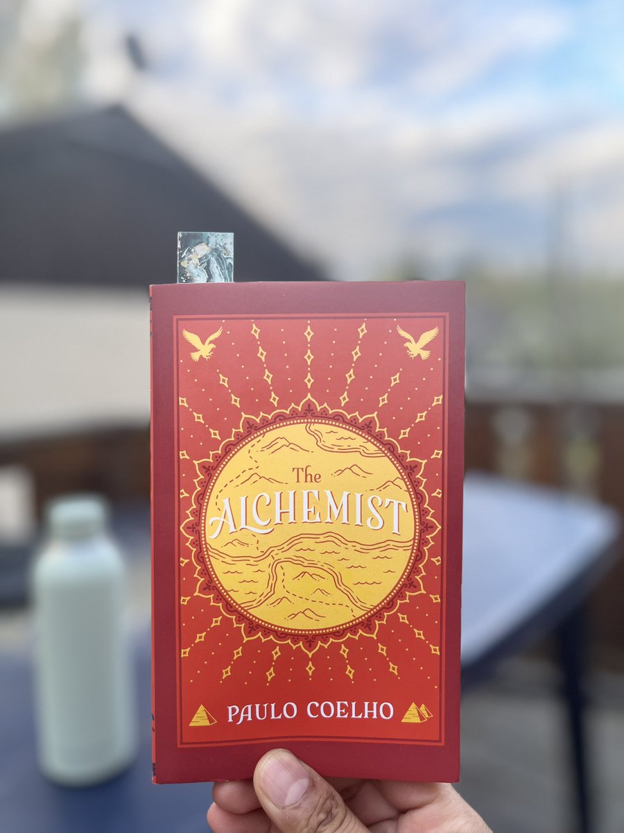 New read and awesome weather #booklovers #thealchemist #paulocoelho #BooksWorthReading #BookTwitter