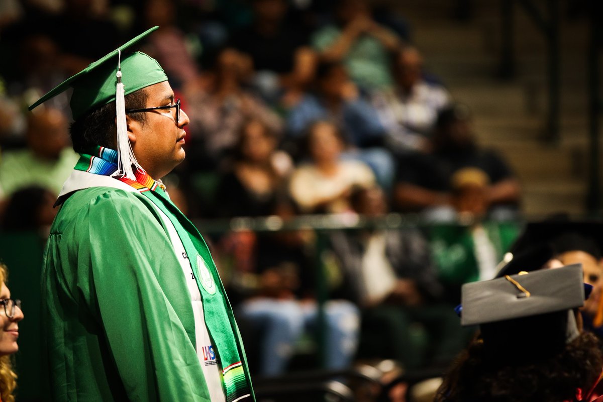 President of @UNTGLAD, member of the @SAAUNT, @unt_lse, Lavender Leaders, and has served on various committees. In light of these extensive accomplishments, David served as the Marshall and Mace-Bearer for the @UNTCMHT graduation ceremony. +