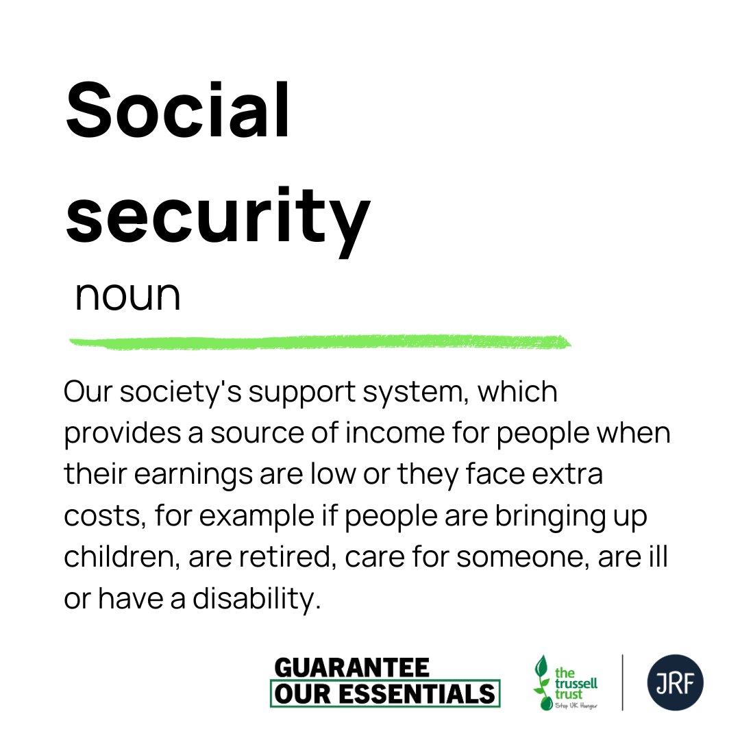✅ Our social security system should be there to support us to live with dignity when we go through tough times. ❌ But right now, it’s falling short and forcing people to go without essentials, like food. It shouldn’t be this way.