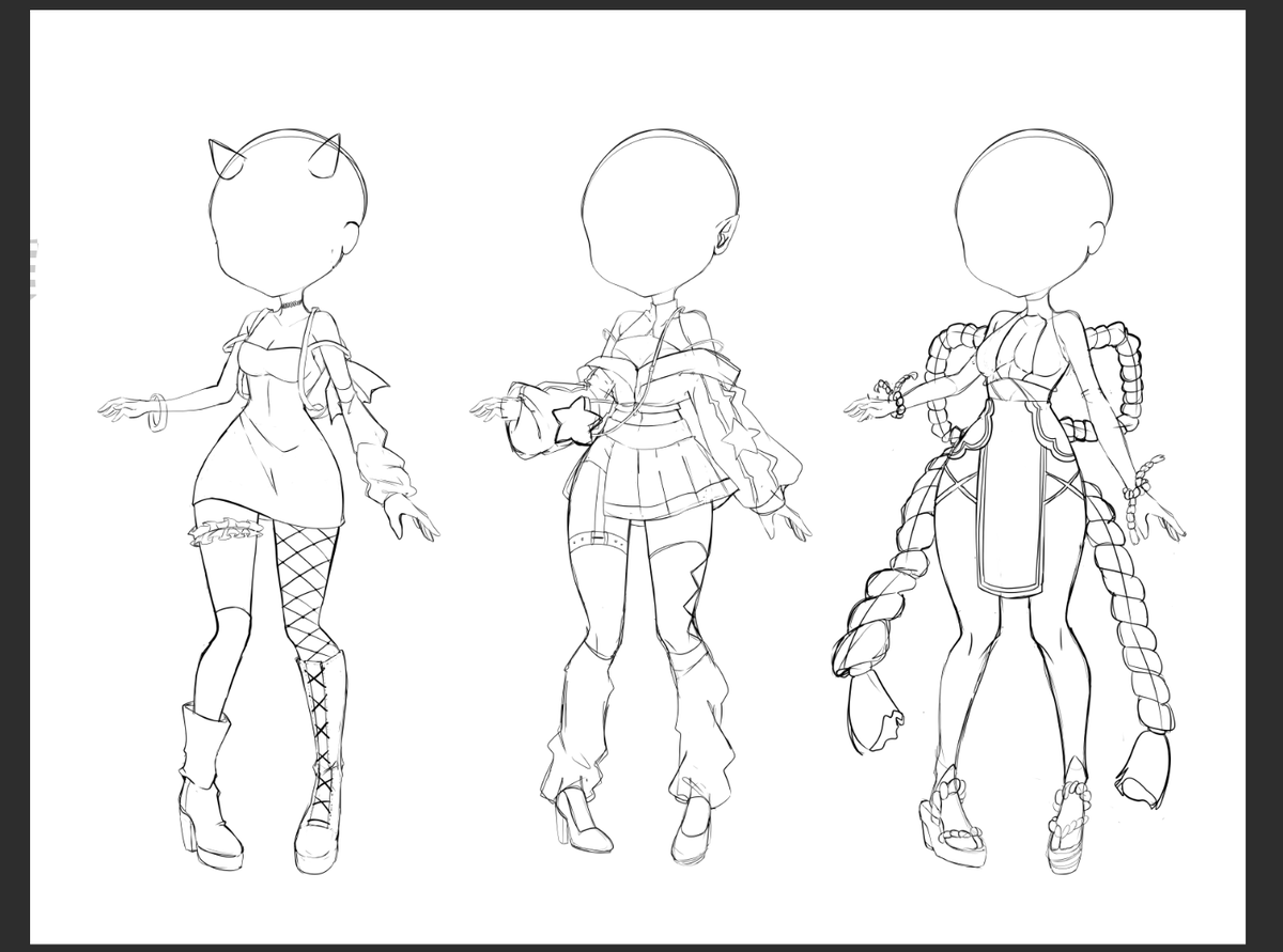 working on clothing adoptable <3