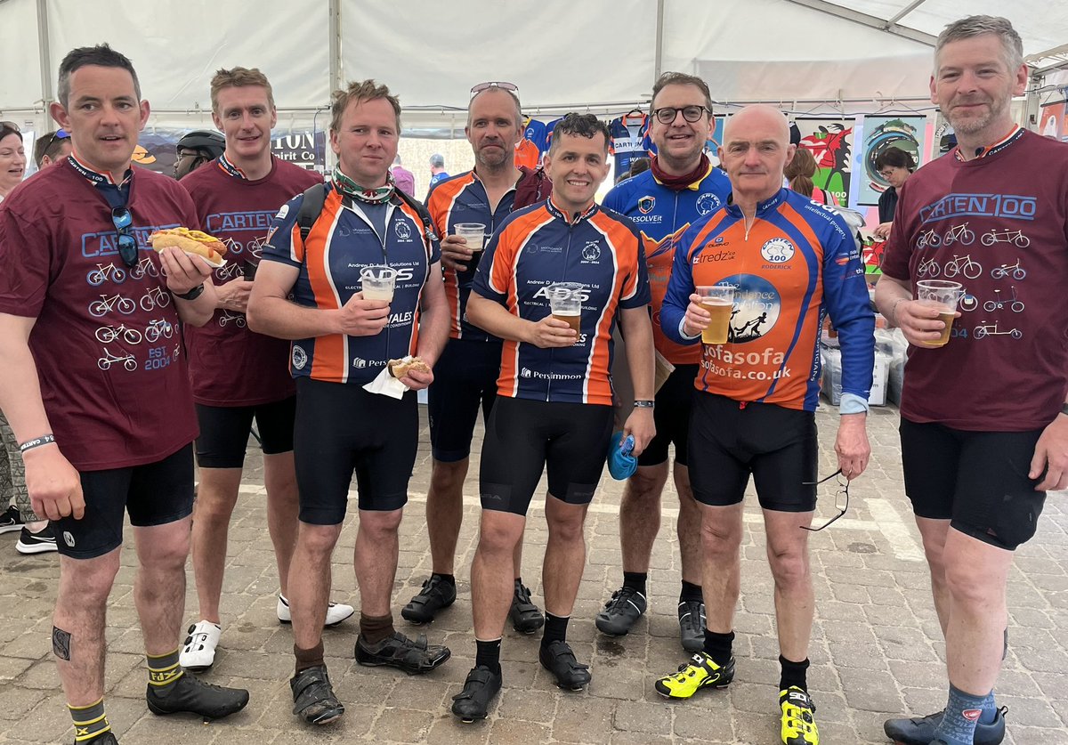 Bois Côr Seingar yn cwblhau CARTEN 100. Diwrnod arbennig.